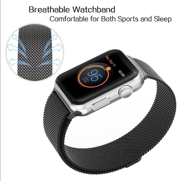 Accessories 38mm4mm Black Apple Watch Band Poshmark